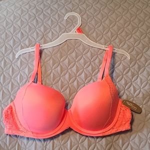 Pink coral tshirt bra